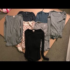 Bundle of 7 long sleeve shirts